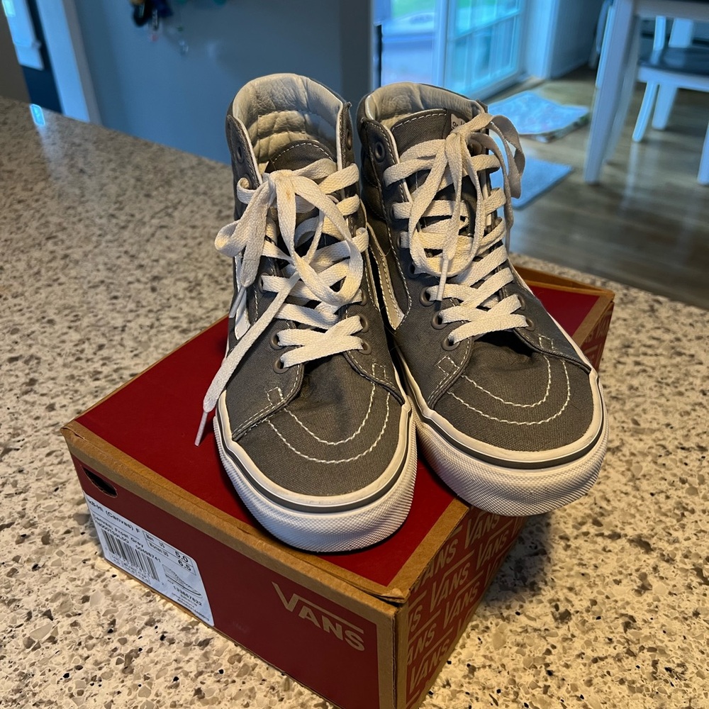 Vans Women’s Sk8-High-Top Sneakers - Gray